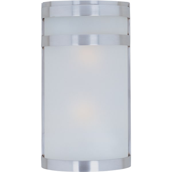 Maxim Arc 2-Light 6.5" Wide Stainless Steel Outdoor Wall Sconce 5002FTSST